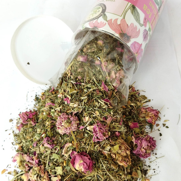 Чай в тубусі «З трояндою, м’ятою та ехінацеєю»