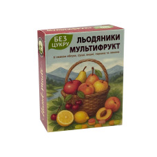Льодяники БЕЗ ЦУКРУ мультифрукт Льодяники БЕЗ ЦУКРУ мультифрукт